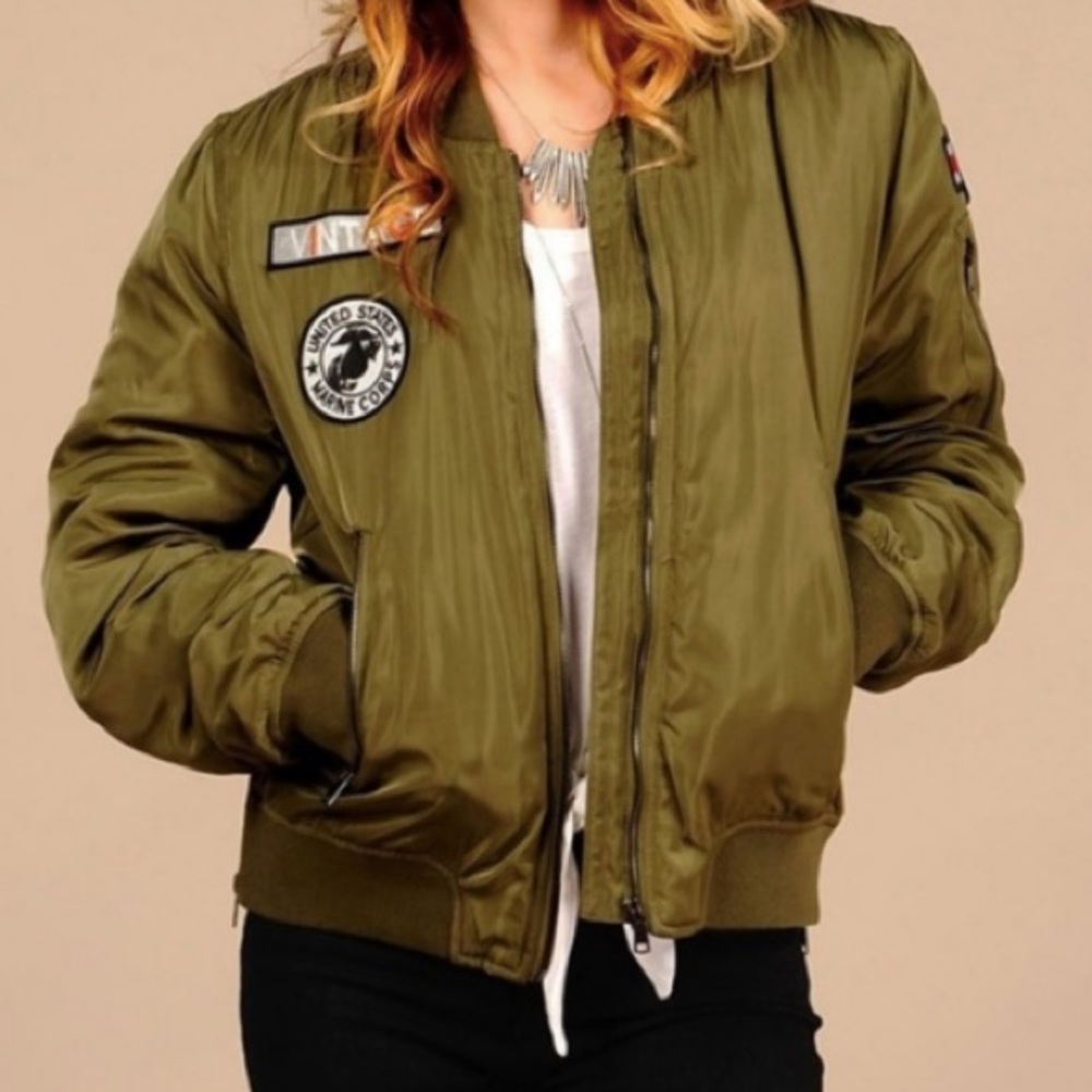 Vintage Havana Bomber Jacket